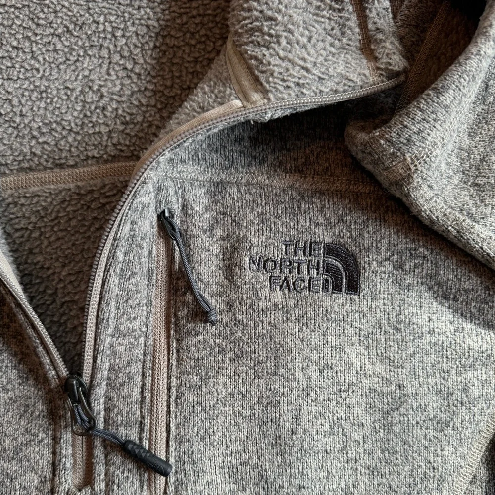 The North Face Gordon Lyons Quarter Zip - Mens Large Tan Heather - Picture 3 of 4